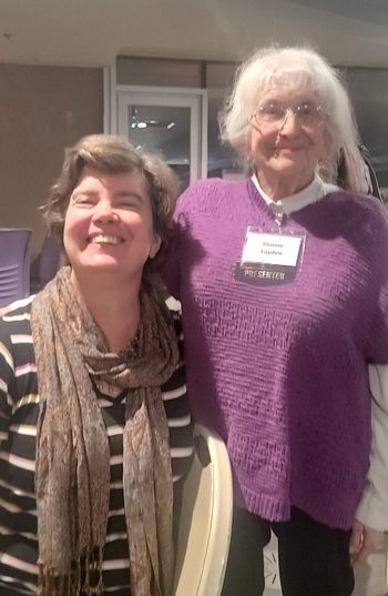 With Dr. Dianne Layden at New Mexico Jewish History Society
