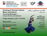 Evening of Persian Culture with Sharhzad Khorsandi