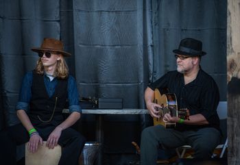 Tarjama Ronaldo Baca and Arthur Lefebure at Albuquerque Folk Fest
