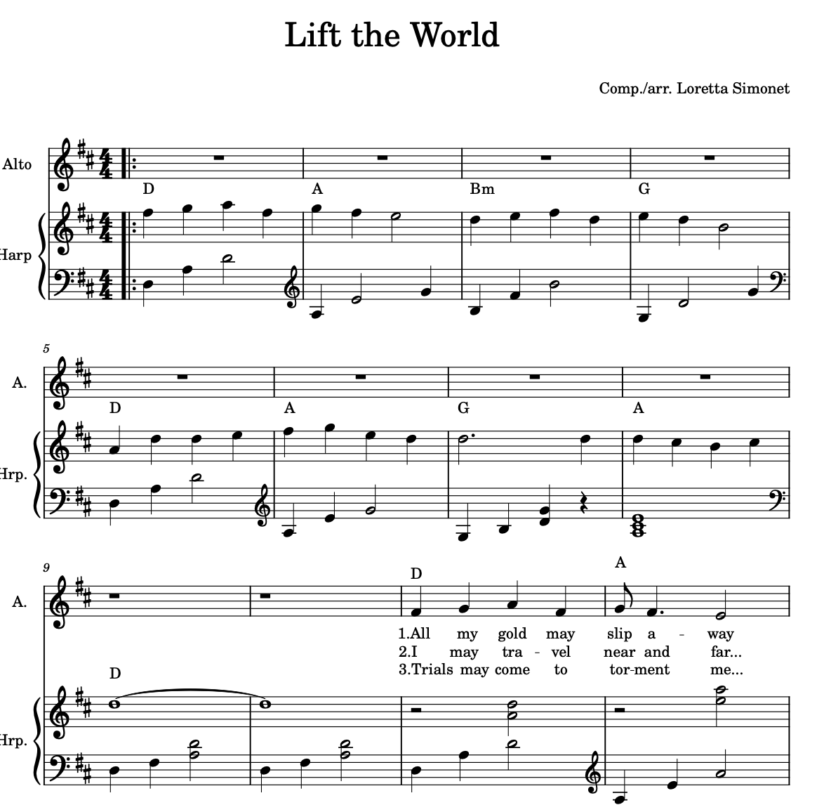 Lift the World - sheet music