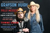 GRAYSON HUGH with POLLY MESSER Live In Concert @ The Towne Crier, Friday June 19, 2026!