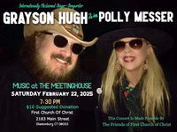 GRAYSON HUGH with POLLY MESSER Live in a  Music At The Meetinghouse Concert