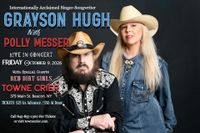GRAYSON HUGH with POLLY MESSER Live In Concert @ The Towne Crier, Friday October 9, 2026!