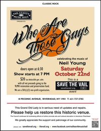 Who Are Those Guys at the Vail-Leavitt Music Hall, Riverhead