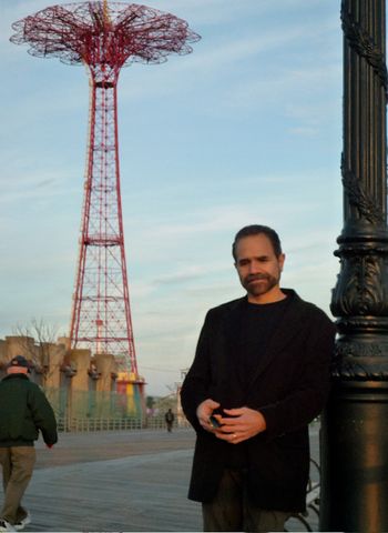 Mosci on the Coney Island Boardwalk
