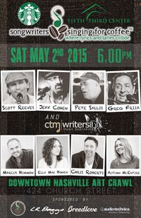 Songwriters Singing For Coffee w/Marcus Hummon, Ella Mae Bowen, Chris Roberts, Autumn McEntire, Jeff Cohen, Scott Reeves & Pete Sallis