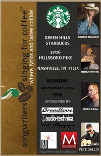 Songwriters Singing For Coffee