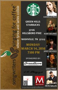 Songwriters Singing For Coffee
