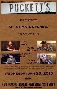 Live At Pucketts w/Arielle Orifici, Lainey Wilson & Pete Sallis