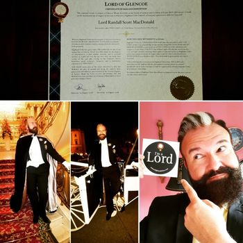 Honoured to have the title of Lord of Glencoe August 29, 2018

