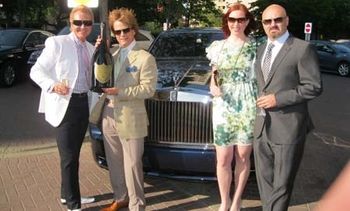 Darcy Kaser & Randall MacDonald, Julie & Kendall Ward at the Dom Perignon and 100th Anniversary of Rolls Royce Private Party at the Fairmont Hotel Macdonald June 10, 2011
