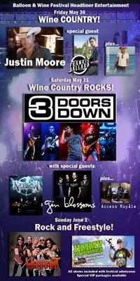 TEMECULA BALLOON & WINE FESTIVAL! JUSTIN MOORE, FRANKIE BALLARD, TIM CHARRON