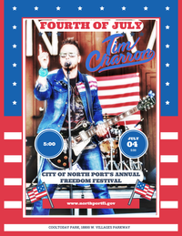 TIM CHARRON Band Cool Today BASEBALL STADIUM : Freedom Fest , North Port FL