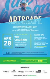 TIM CHARRON at Miami Beach Earth Day 5-7pm