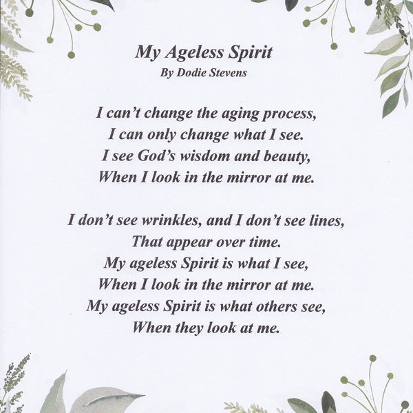 Inspirational Poem "My Ageless Spirit"