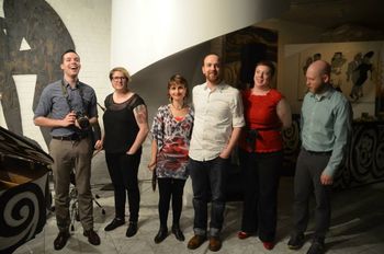 The "Tsunami of Love" Team that helped make this show happen! Thomas Peyton Heintz-Strawn, III, A. Celeste Carolin, Maryam H. Brown, Aaron Brown, Sarah French, Steven Behling.
