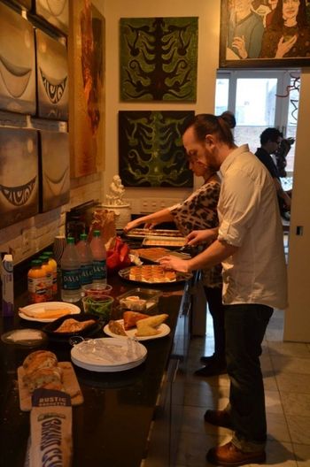 Our pastry chef, Aaron Brown working his magic behind the scenes.
