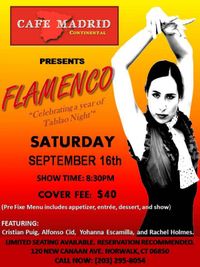 Flamenco. Celebrating a Year of Tablao Night.