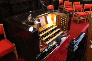 Centuries old pipe organ @ Wellpark Mid Kirk, Greenock, Scotland (got to play Amazing Grace on it)
