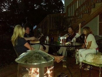 Bill with Bugsy, Laurel, Kris and Brian, 4th of July, 2016
