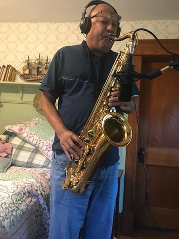 James Cotton in the studio 2021
