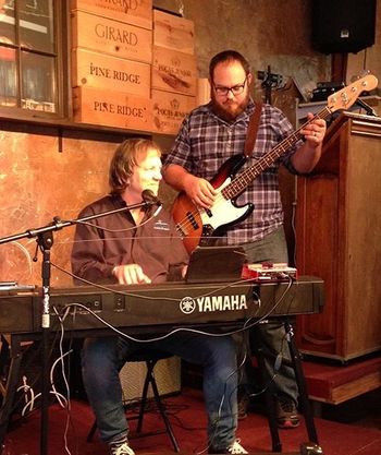 Bill with Billy Vaughan 2018 Woodstock Cafe
