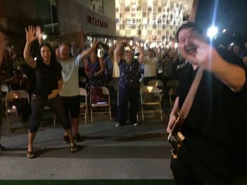 Bill with Bugsy Cline (view from stage) 2019 Rio Washingtonian
