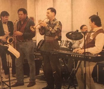 Bill with First Light (Aaron Clay, James Cotton, Steve Eisen, Jim Riglione) 1989)
