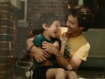 Sunday afternoon–brief R&R from the Montrealer with Bill, Jr, Summer 1986. Then back on the train.
