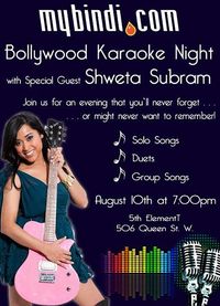 MyBindi presents Bollywood Karaoke Night