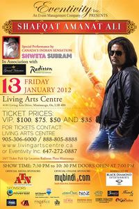 Eventivity Inc. Presents Shafqat Amanat Ali and Shweta Subram