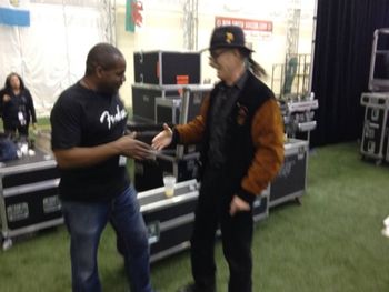 Vinny Lopez Rock n Roll HOF (right)

