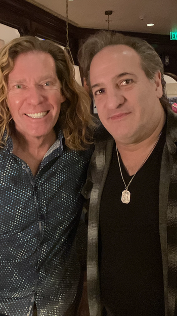 With Tommy Byrnes - Billy Joel's long time guitarist
