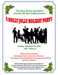 Easy Street Jazz Band & Zal Gaz Grotto Present - A Holly Jolly Holiday Party