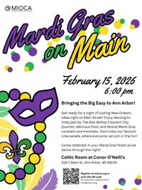 Mardi Gras on Main with Crescent City Quartet -- MIOCA Fundraiser