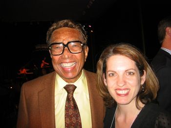With Dr. Billy Taylor at the Kennedy Center,
Washington, DC - 2007

