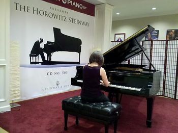Playing Vladimir Horowitz's piano, Houston, TX 2011
