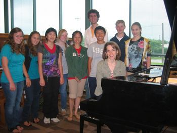 Masterclass with the talented classical piano students at the American Festival for the Arts, Houston, TX - 2010
