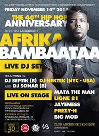 Afrika Bambaataa 40th Hip Hop Anniversary Belgian
