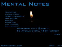 Mental Notes @ Nublu xspiritmental jam sessions