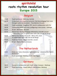roots rhythm revolution tour: youth workshop