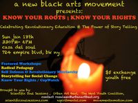 a new black arts movement presents: know your roots; know your rights a scientific soul sessions
