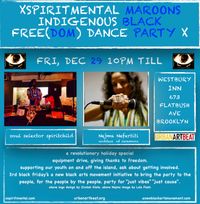 XSPIRITMENTAL MAROONS INDIGENOUS BLACK  free(dom) dance party X