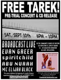 free tarek pre-trail benefit concert