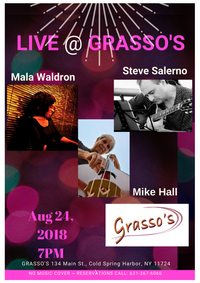 Mala Waldron Trio w Steve Salerno (Gtr) & Mike Hall (Bs)