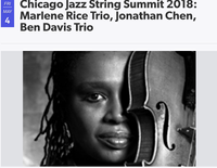 Marlene Rice Trio performs @ Chicago Jazz String Summit 2018