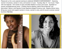 Duo w/ bassist, Kim Clarke
