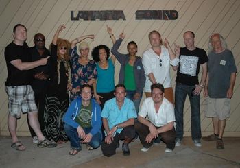 With the Melody Gardot band, rehearsal in Maui
