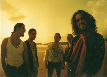 on the beach with paul & tonto
