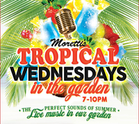 Todd on the Patio for Tropical Wednesdays